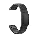Produktbild TiMOVO Armband für Garmin Fenix 7/Instinct/Fenix 6/6 Pro/Fenix 5/5 Plus/Forerunner 935/945, Edelstahl Uhrenarmband für Uhren mit 22mm Anschluss, Ersatzarmband Handgelenk mit Werkzeug, Schwarz