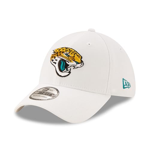 New Era Men's White Jacksonville Jaguars Iced 39THIRTY Flex Hat