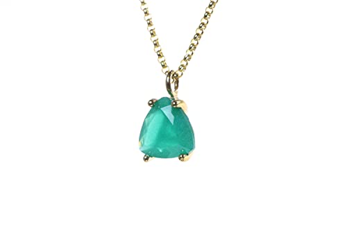 Collier Onyx Vert et Or 18k Trillion pour Femme Chic