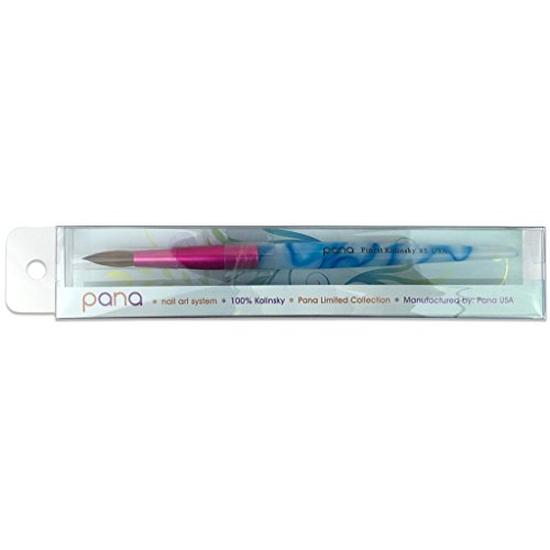 Pana PN-AP Usa Acrylic Nail Brush Pure Kolinsky Hair Acrylic White Swirl Blue Handle thumb #4