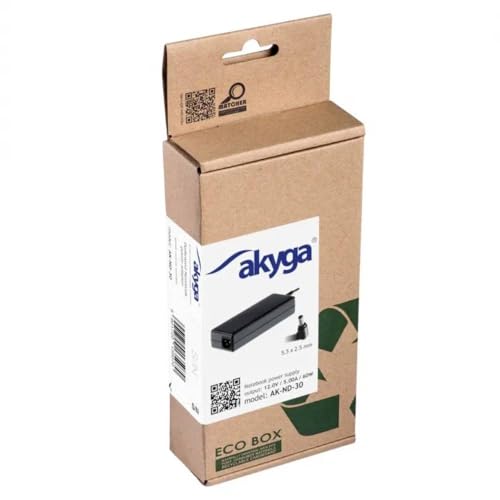 Akyga AK-ND-30 Zasilacz do laptopa 12V 5.0A 60W 5.5 x 2.5 mm 1.2m sieciowy LED