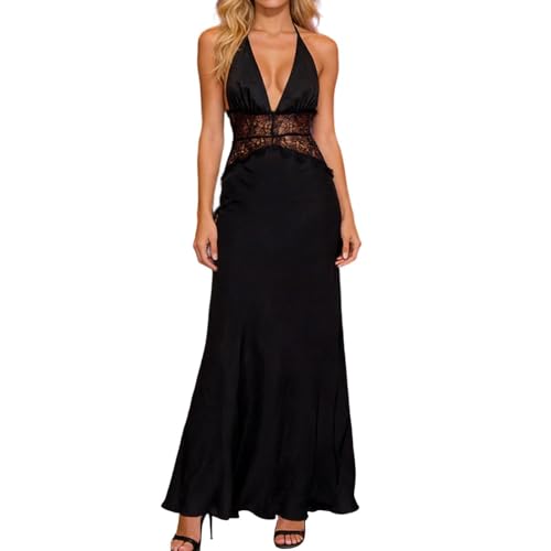 Robe de soirée longue grande taille avec bretelles sexy pour cocktail