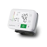 medisana BW 355 Handgelenk-Blutdruckmessgerät, Blutdruck- und Pulsmesser mit Ampel-Skala und Speicherfunktion für 2 Benutzer, Blutdruckmanschette mit Aufbewahrungsbox