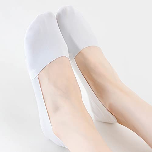 Image of VFM 6 /8 Pairs Women's No Show Ultra Low Cut Liner Socks - Ice Feeling, Non-Slip, Invisible, Thin