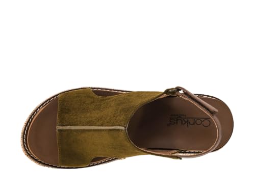 Image of Corkys Footwear Womens Carley Wedges, Featuring Corkys EVA Foam Cushioned Insoles, A 2.5 Inch Heel, Lightweight For All Day Wear, And Hook And Loop Closure