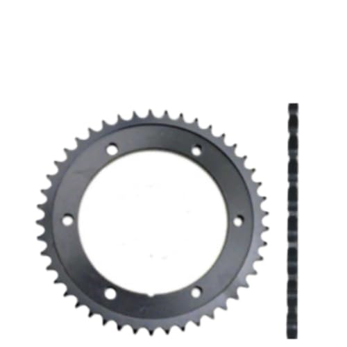Pignon arrière moto 428-45T anti-usure pour chaîne Yamaha TZR125