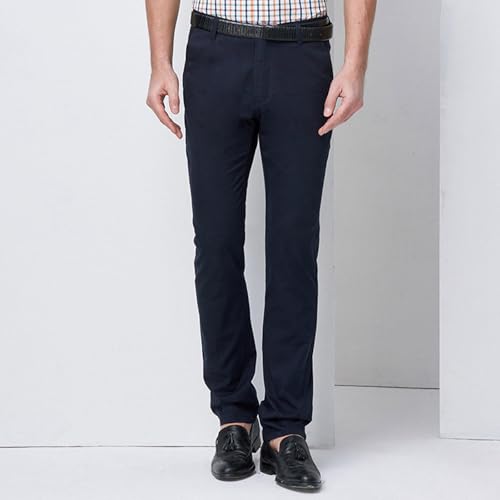 Work Pants for Men - Straight Leg Business Casual Pant Regular Fit Flat Front Golf Slacks Trousers with Pockets2