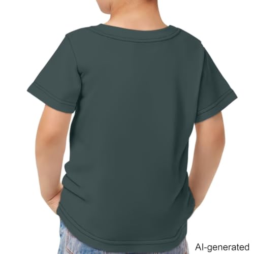 Image of Novelty 3D Graphic T Shirts for Kids Crew Neck Funny Animal Print Short Sleeve Girls Tshirts 3-16 Years