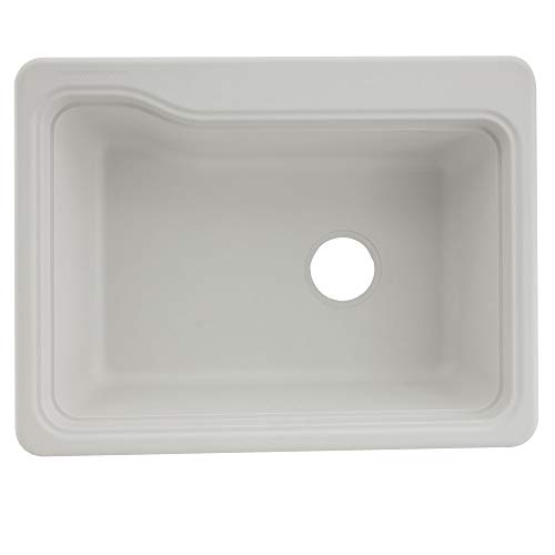 Recpro Rv Composite Sink | 25Inches X 19Inches | Single Basin Rv Sink | Black Granite Or White Color Options (White) #TOP4