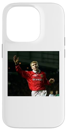 Paul Scholes Man Utd �o�����V�A���[���h�J�b�v �t�b�g�{�[�� 1999 �X�}�z�P�[�X iPhone 14 Pro �p