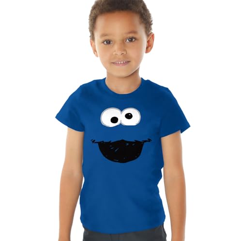 Sesame Street Cookie Monster Crayon Sketch Kids T Shirt for Youth Toddler Boys and Girls