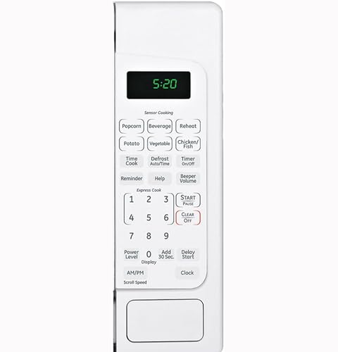 Image of GE Countertop Microwave Oven,1, 200-watt Capacity, 2.0 Cubic Ft., 6 Auto Cooking Settings, Child-Lock Technology, Kitchen Essentials for Countertop, Dorm Room or Apartment, White, GCST20S1WWW