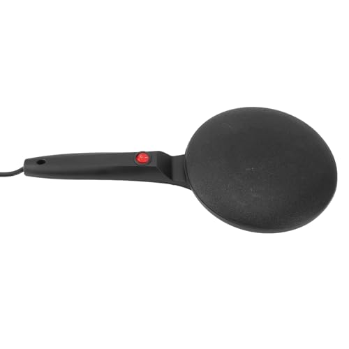 Fdit Máquina Eléctrica para Crepes, Máquina Redonda Antiadherente para Tortitas con Placa de Cocción de 20 Cm y Control Automático de Temperatura, para Crepes, Tortillas, Tacos, (Enchufe de la UE)