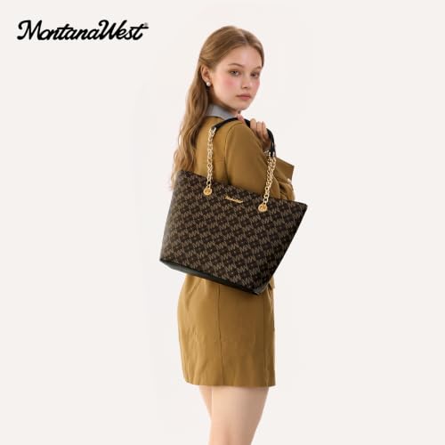 Image of Montana West Tote Bag for Women Chain Top-handle Handbags