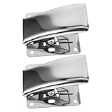 GARVALON 2 Piezas Pinzas de Acero Inoxidable para Limpiar Pescado Diseño Antideslizante y Mandíbula Profunda Abrazadera Ergonómica para Filetear y Sujetar Colas de Pescado Herramienta