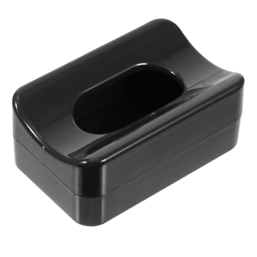 IWOWHERO Nail Art Glitter Storage Box Storage Nail Salon Box Plastic Manicure Container Black