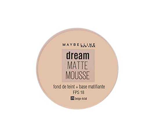 Gemey Maybelline Dream Mat Mousse Foundation 20 Bright Beige