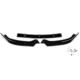  Frontschürze für S3 Style Frontstoßstange Spoiler Stoßstange vorne Lippensplitter Frontschürze Lip für A3 S-Line 8V 2017 2018(Schwarz glänzend)