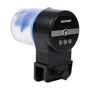 AQUANEAT Aquarium Automatic Fish Feeder, Fish Feeder Automatic Dispenser, Fish Tank Accessories, Adjustable Feeding Amount
