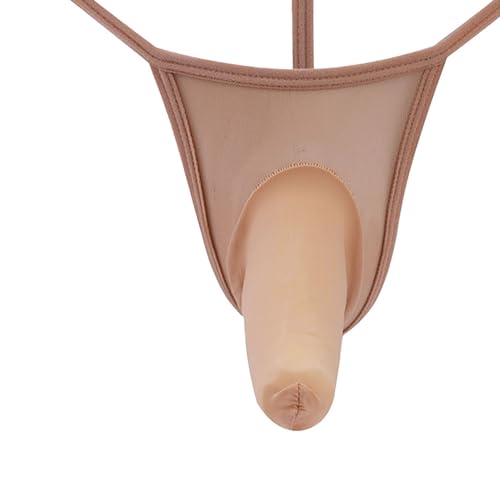 JEKE-DG Men's G-String See Through Mesh Thongs Funny T-Back Bulge Pouch Briefs Low Rise Sexy Erotic Underwear3