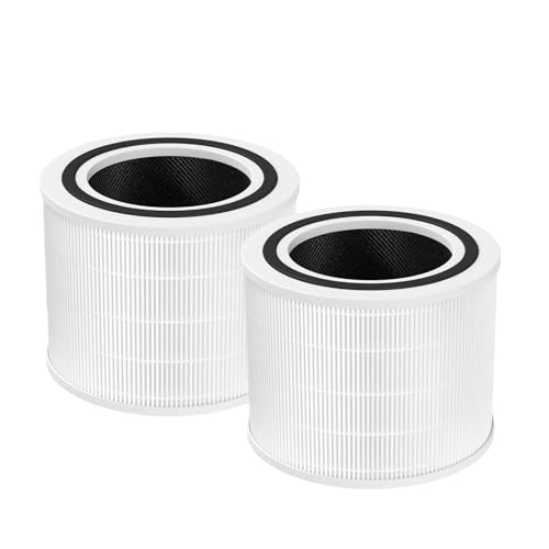 Image of 2 Pack Core 200S Replacement Filter Compatible with LEVOIT Core 200S and Core 200S-RF Smart WiFi Air Purifier, High-Efficiency 3-in-1 True H13 HEPA Activated Carbon Filter (White)