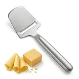 Cheese Slicer for Block Cheese, Stainless Steel Cheese Cutter with One-Piece Design & Serving Tip, Multi Functional Cheese Knife, Charcuterie Accessories, Dishwasher Safe