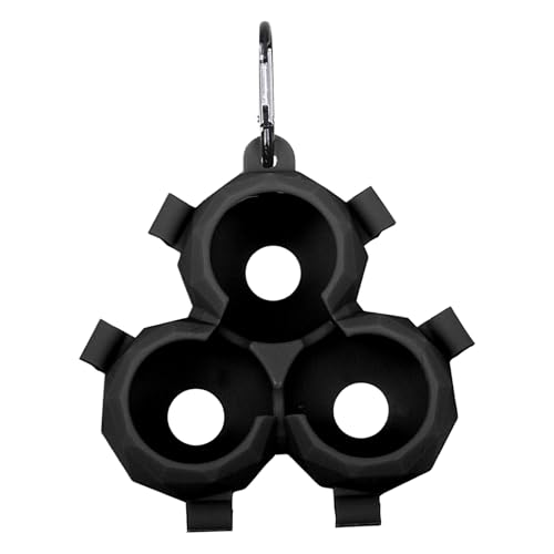 Silicone Golf Ball Holder - Golf Ball Carrier Holders With Dangling Clip Buckle, Portable Gollf Accessories, Storage Clip Case, 