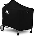 SUPJOYES Grill Cover for Weber Performer Deluxe Charcoal, 22 Inch BBQ Covers, Premium Heavy Duty Waterproof Accessories for Weber 7152 Performer Charcoal Grills
