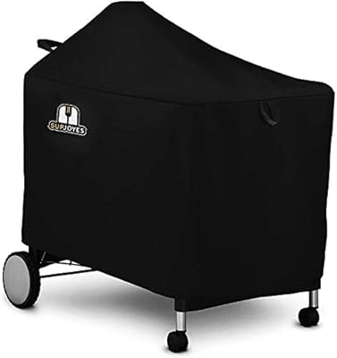 SUPJOYES Grill Cover for Weber Performer Deluxe Charcoal, 22 Inch BBQ Covers, Premium Heavy Duty Waterproof Accessories for Weber 7152 Performer Charcoal Grills