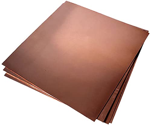 Davitu Wires & Cables - 1PCS CP026 Ultra-Thin Copper Sheet 200mm*200mm*4mm T2 Copper Plate Sell at a Loss Sheet Copper