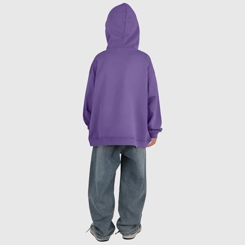 Acid Wash Hoodies for Boys Vintage Oversized Hooded Sweatshirt Casual Long Sleeve Pullover Tops Jacket with Pocket 3-14 Years4