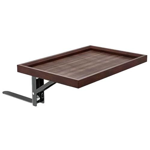 Table d'Appoint Pliante Bambou Table Chevet Suspendue et Petite Étagère Rangement