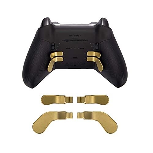 Image of 13 in 1 Metal Thumbsticks for Xbox One Elite Series 2, Elite Series 2 Controller Accessory Parts, Gaming Accessory Replacement, Metal Mod 6 Swap Joystick, 4 Paddles, 2 D-Pads, 1 Tool (Plating Gold)