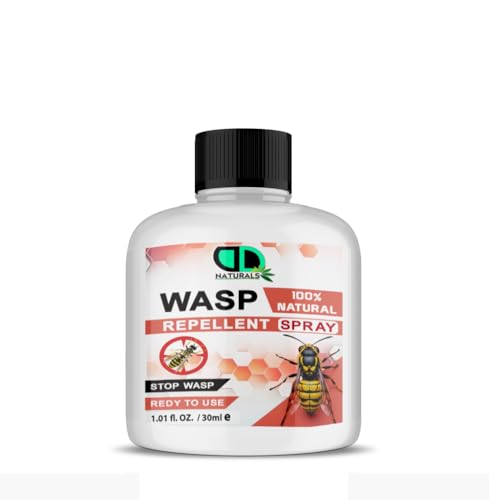 Wasp Repellent - 100% Natural, Multi-Insect Protection, Prevents Nest Building, Fast-Acting, Easy Application, Long-Lasting Protection, Eco-Friendly, Protect Your Home & Garden (30ml)