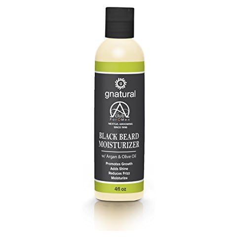 Gnatural Alpha Club 4 Men Black Beard Moisturizer with Argan Oil, (Shea Butter) and other Natural Emollients, Extracts and Vitamins - Shaving Products for Men - Softens and Conditions Bread Cover