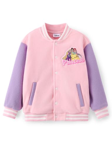 Image of Disney Kids Fleece Bomber Jacket, Varsity Outerwear with Pockets, 2-10Y