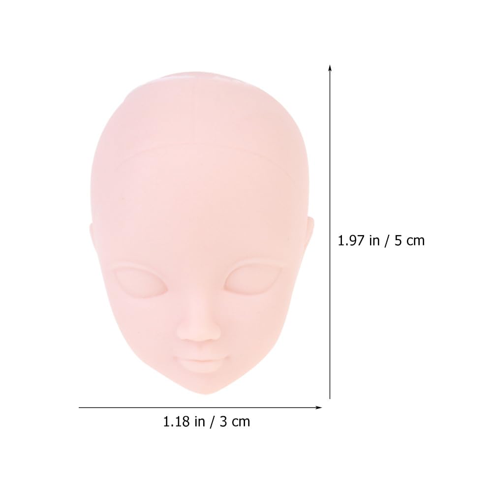 Beavorty 20x Mini Puppenköpfe zum Basteln 5x3cm DIY Kleine Puppenköpfchen aus Kunststoff für Schminkkopf Make-up Übungen Puppengesichter Reparatur Puppen Zubehör Spielzeug Teile