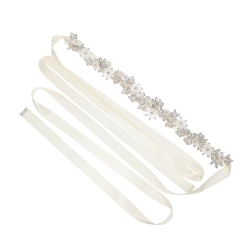 Ceinture de mariage Holibanna ajustable avec strass et perles pour robe de mariée