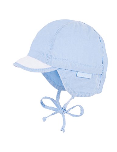 Preisvergleich Produktbild maximo Baby-Jungen Schildmütze, elastischen Einsatz, Bindeband, Waschoptik Mütze, Blau (Cerulean 21), 37