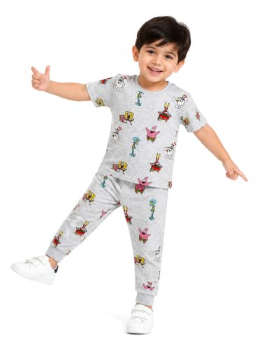Image of TuddyBuddy Boys & Girls Half Sleeves T-shirt & Lounge Pant Nightwear Set - 100% Cotton Jersey