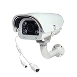 VIGILARE Telecamera Lettura Targa 5Mpx LPR Poe o con alimentazione da 2,8mm-12mm o 6mm-22mm per Controllo degli accessi, Sicurezza pubblica e controllo territorio. (POE INFRAROSSI 2,8.12mm)
