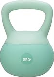 Gymtek® Weiche Kettlebell 8 kg, Handeln für Frauen - 8kg Kugelhantel - Kettlebell Soft, Gewichte Hantel, Kugelgewicht, Home Gym Equipment, Fitness, Krafttraining, Sport Geräte für Zuhause