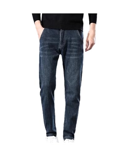 Mnjyihy Men's Fall Slim Fit Jeans Stretch Skinny Work Business Casual Straight Denim Pants