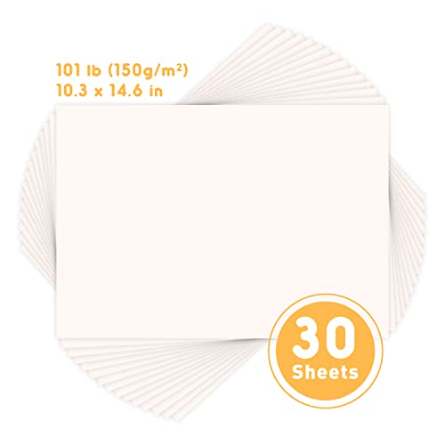 Jar Melo Finger Paint Paper 30 Sheets,10" X 15" Large Finger Painting Paper Pad For Kids,Acid Free, 101 Lb(150 Gsm) #TOP2