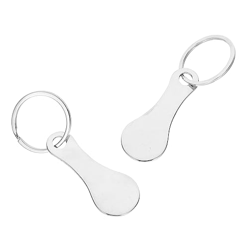 Ciieeo 2piezas Extractor Para Carrito De Compra De Acero Inoxidable De Llaveros Metálicos Compactos y Portátiles Para Liberar Carro De Supermercado Diseño Duradero y Ligero Para Uso