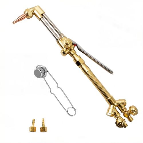 300 Series Cutting Torch, 0381-0816 Cutting Attachment CA2460, 0382-0034 315FC Torch Handle, Oxygen Acetylene Welding Cutting Torch with 1-101 Cutting Tip, Flint Striker V-style Cutting Outfit