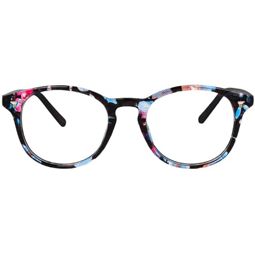 Image of IFLASH Blue Light Blocking Glasses Gaming Filter Transparent Round Eyeglasses for Eye Protection Men Women, Computer /Tablet /Laptop /Mobile /TV, Anti-blue & Anti eyestrain