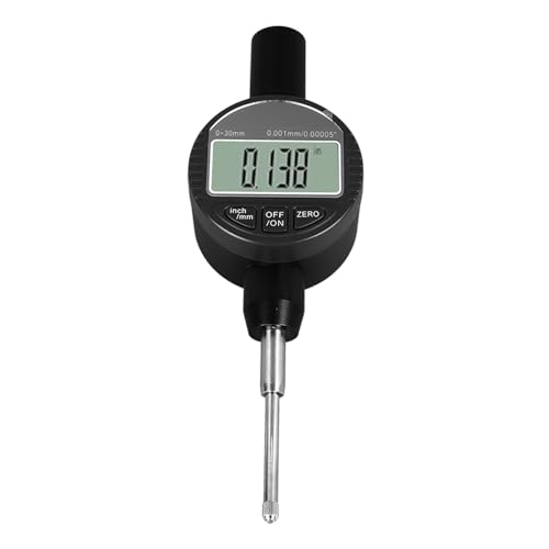NDNCZDHC Dial Indicator 0.001mm Resolution 0-30mm Range Electronic Digital Dial Indicator Aluminum Alloy Digital Dial Gauge