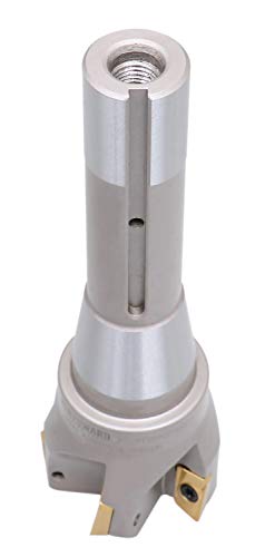 Accusize Industrial Tools 2'' Diameter By 6-1/8'' Oal 90 Degree R8 Shank Indexable End Mill With 5 Apkt1604 Carbide Inserts, 0028-6906 #TOP3