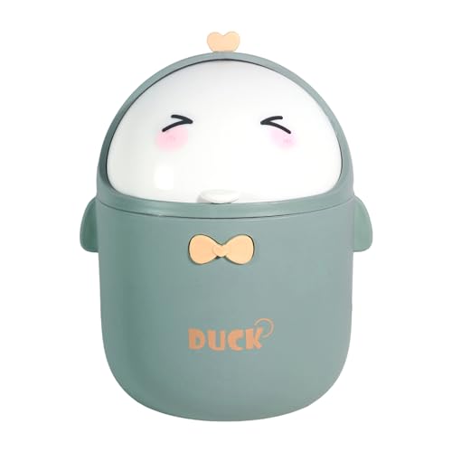 Aevorant Mini Cubo De Basura Con Tapa, Papelera Baño Pequeña, Cubo Basura Pequeño - Papelera Pequeña Para Baño, Escritorio, Oficina Y Comedor, adecuado para Hogar Mesa